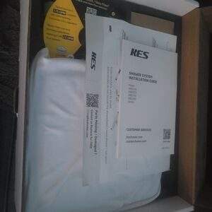 White Shower System Installation Kit